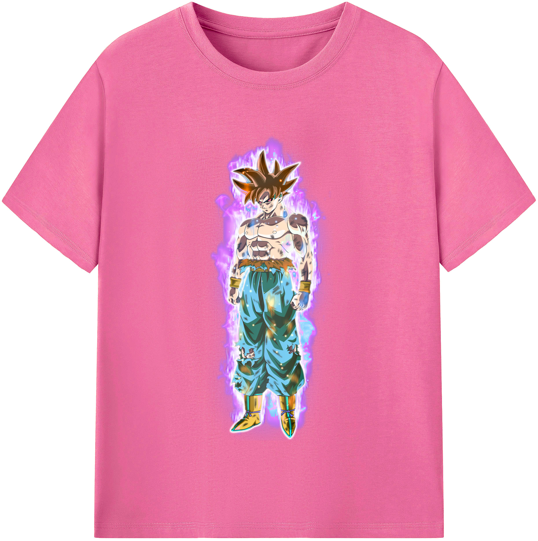 （画像用） ドラゴンボール 孫悟空（そん ごくう）Son Goku カカロット DRAGON BALL Kakarotto レディースカジュアルプリントTシャツ（綿100％）